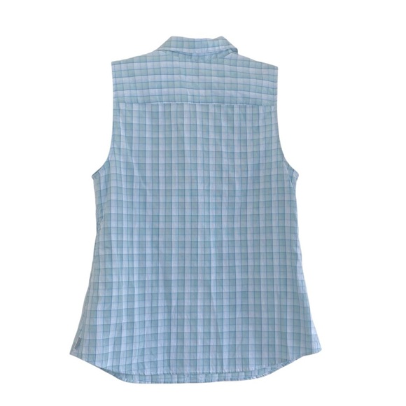 EDDIE BAUER S'less PLAID Performance Shirt' (Moisture Wicking/UV)- M, Turquoise - Picture 3 of 12